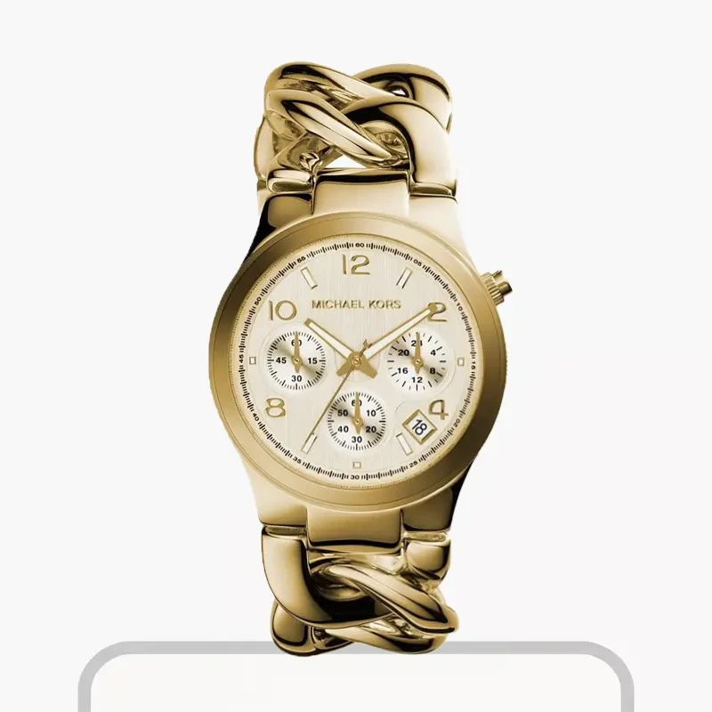 Michael Kors Runway Gold-tone Dial Ladies Watch- MK3131